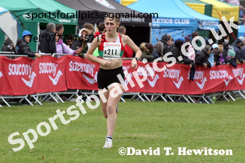 Junior womens 2021 National Cross Country Relays, Berry Hill Park, Mansfield. Photo: David T. Hewitson/Sports for All Pics